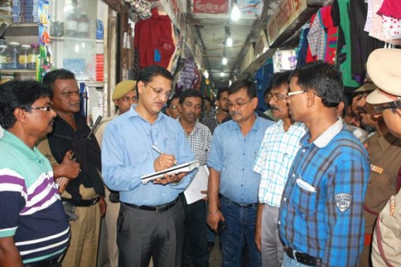 DM (west) visits the shopping malls of Agartala city